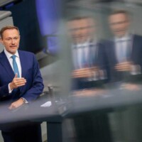 Christian Lindner FDP spricht im Bundestag.