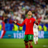 Cristiano Ronaldo (Portugal)
Frankfurt, 01.07.2024, Fussball, UEFA EURO 2024 in Deutschland, Achtelfinale, Portugal - Slowenien