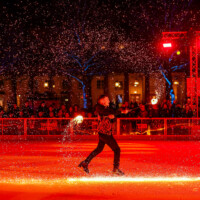Wiesbaden, Bowling-Green, 08.12.2024, Wiesbaden on Ice.