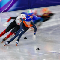 Xandra Velzeboer (NED) Short Track Speed Skating am 16.02.2026 - 1000m Halbfinale Frauen bei den Olympischen Winterspielen Mailand (Milano/Cortina) in Mailand, Italien.