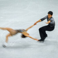 Olympiasieger Riku Miura / Ryuichi Kihara (JPN), Eiskunstlauf Paarlauf am 16.02.2026 bei den Olympischen Winterspielen Mailand (Milano/Cortina) in Mailand, Italien.