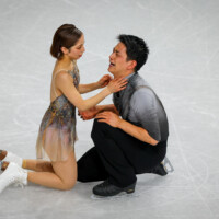 Olympiasieger Riku Miura / Ryuichi Kihara (JPN), Eiskunstlauf Paarlauf am 16.02.2026 bei den Olympischen Winterspielen Mailand (Milano/Cortina) in Mailand, Italien.